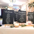 Centre de table ardoise personnalisé avec chevalet