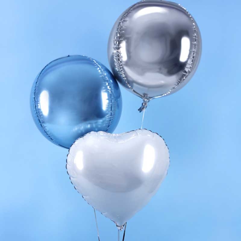 Arche Ballon Bleu,Blancs Bleu Argent Guirlande Kit Arche Ballon,Ballon en  Métal Argenté Ballon Confettis pour Anniversaire Baby Shower Ballons  Bapteme