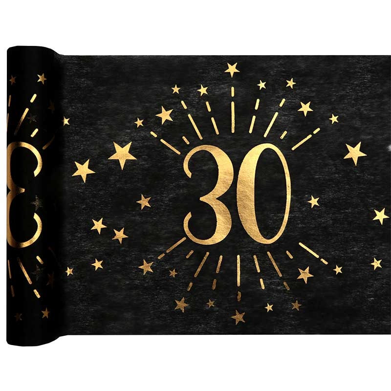 Chiffre 30 pailleté or décoration de table anniversaire 30 ans