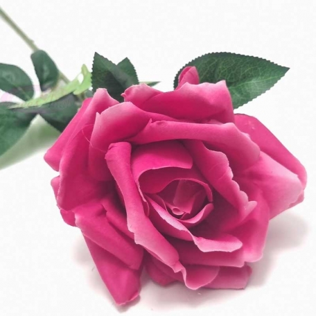 Rose fuchsia ouverte 80 cm