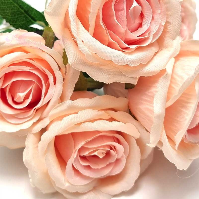 10 Roses Artificielles En Soie Bleu Paon - Bouquet Durable Pour Mariage, Décoration Intérieure Ou Cadeau