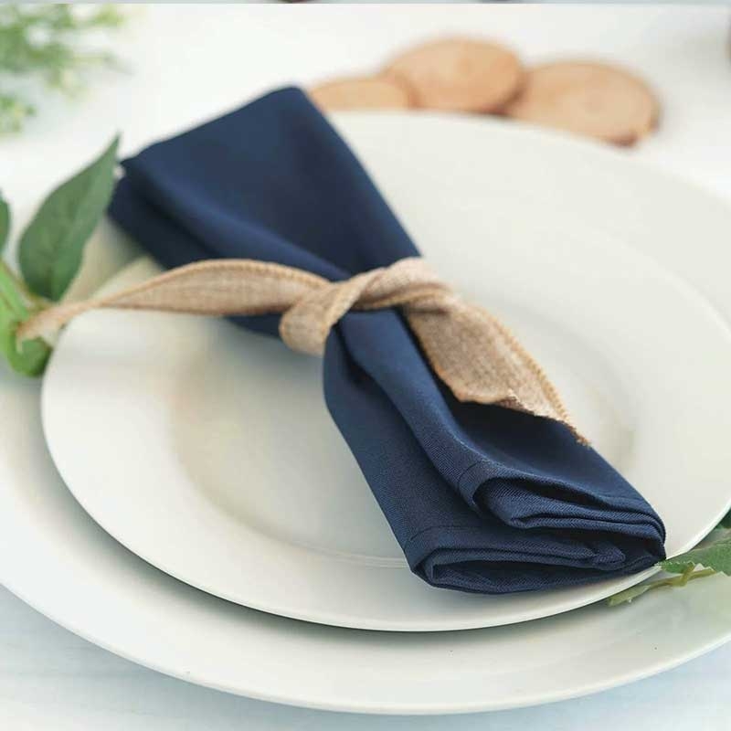 Serviettes de table en tissu de couleur 40 x 40 cm - Dragées Anahita