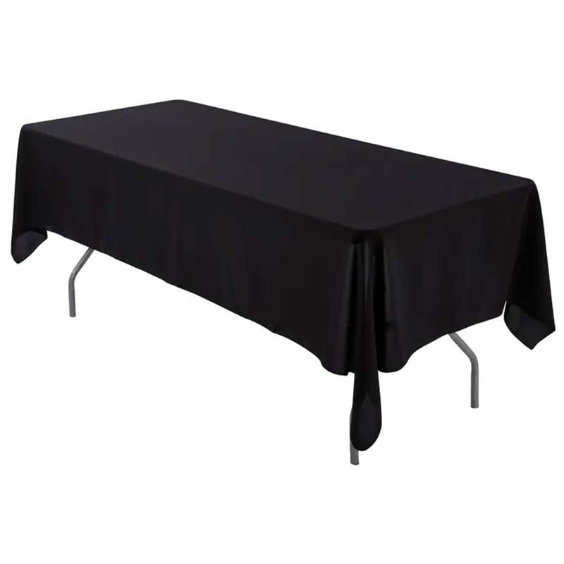 Nappe décorative en dentelle noire rétro, couverture de table en