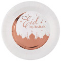 10 Assiettes 3id Moubarak Rose Gold