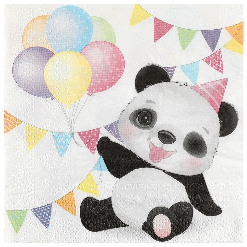 Lot de 16 sacs à dragées pour fête d'anniversaire panda, cadeaux