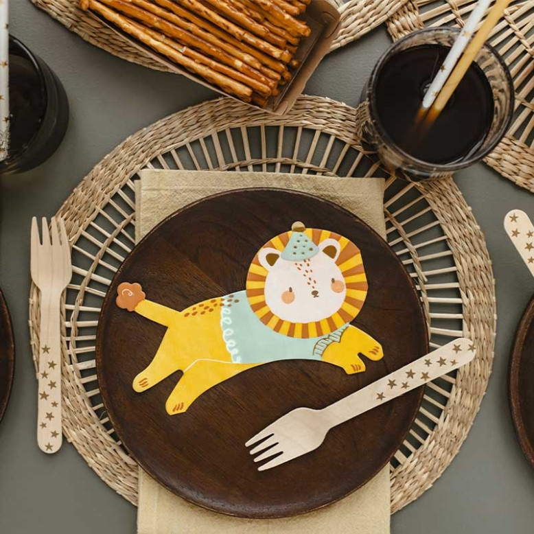 20 Serviettes en forme de Lion 20 Serviettes en forme de Lion