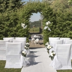 Grand tapis pour mariage 15 mètres Blanc