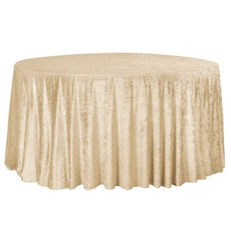 Nappe Velours champagne ronde 300cm