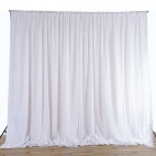 Backdrop Blanc en soie de glace + Tulle 3 x 3 mètres