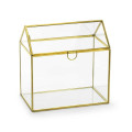 Urne en Verre avec Encadrement Or Urne en Verre avec Encadrement Or