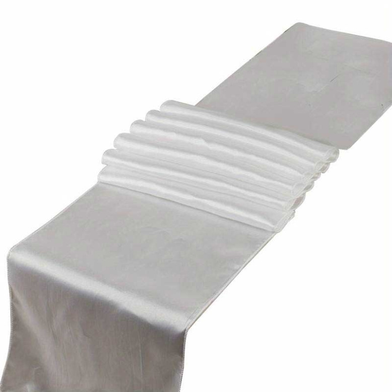 10 Chemins de table en satin 30 x 275 cm 10 Chemins de table en satin 30 x 275 cm
