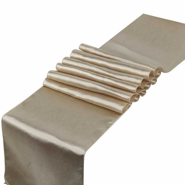 10 Chemins de table en satin 30 x 275 cm 10 Chemins de table en satin 30 x 275 cm