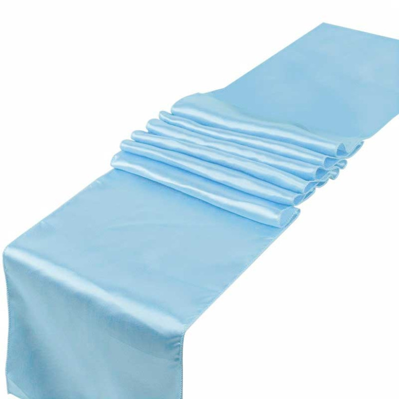 10 Chemins de table en satin 30 x 275 cm 10 Chemins de table en satin 30 x 275 cm