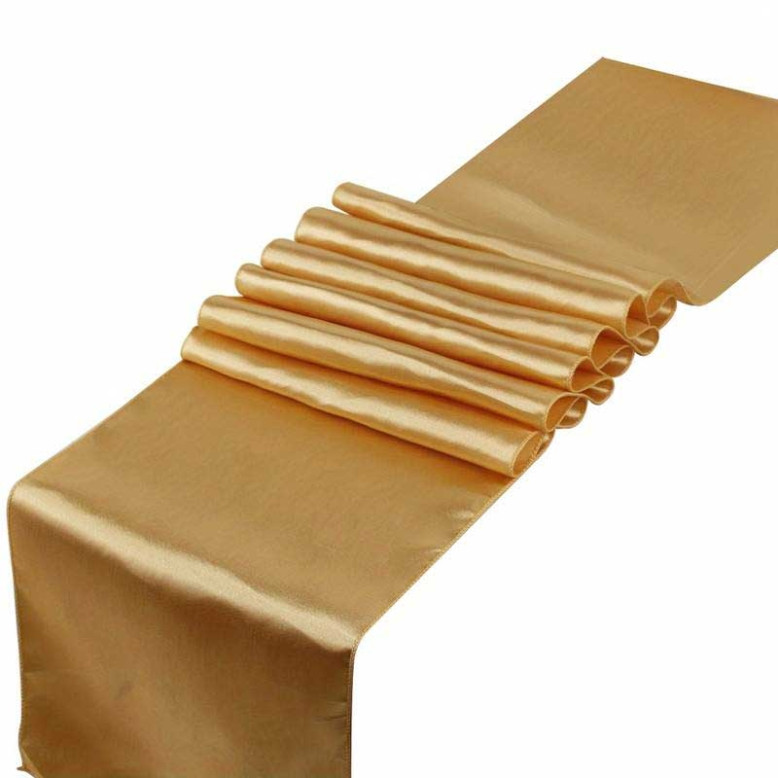 10 Chemins de table en satin 30 x 275 cm 10 Chemins de table en satin 30 x 275 cm