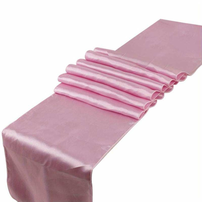 10 Chemins de table en satin 30 x 275 cm 10 Chemins de table en satin 30 x 275 cm