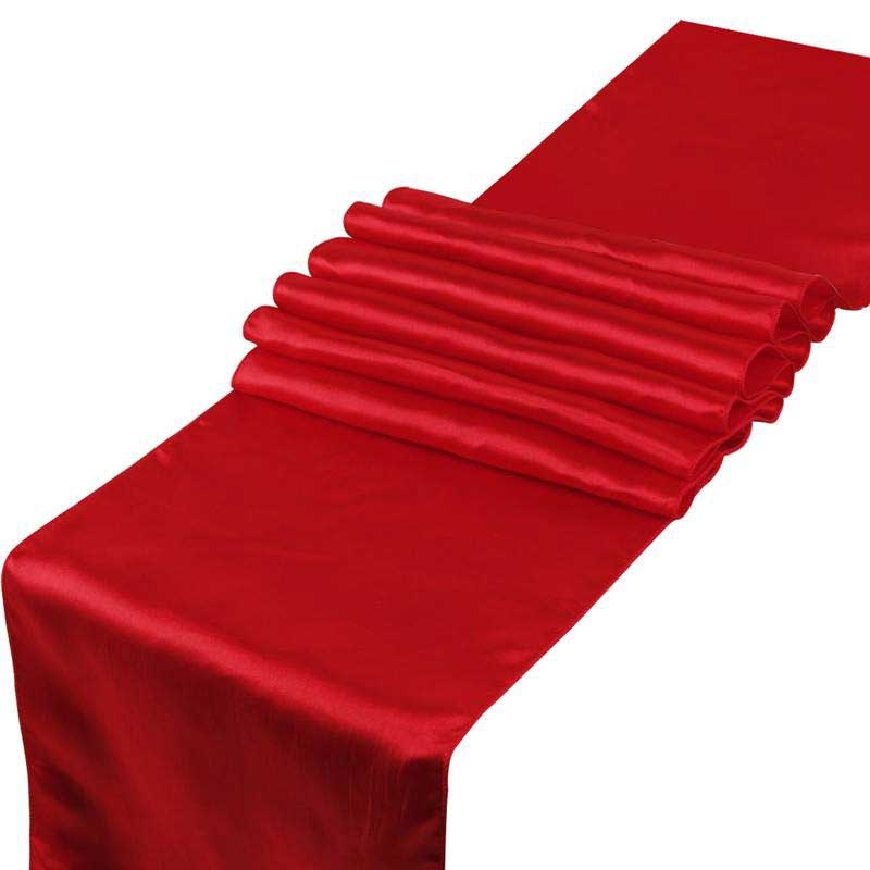 Chemin de table rouge intissé 30 cm x 25 m-451157