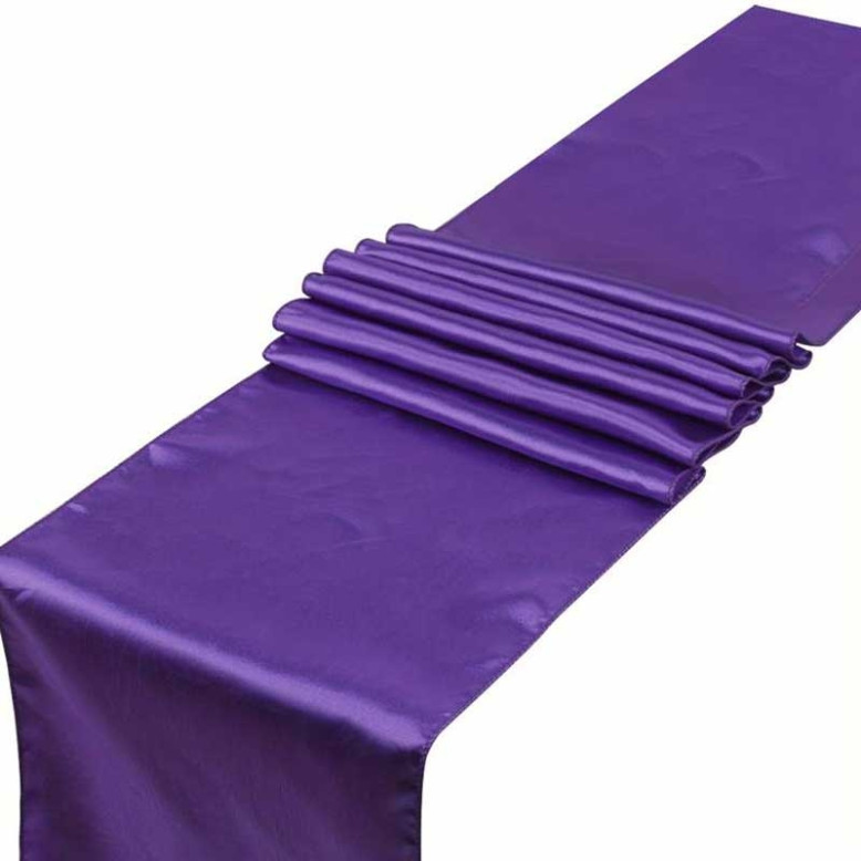 10 Chemins de table en satin 30 x 275 cm 10 Chemins de table en satin 30 x 275 cm