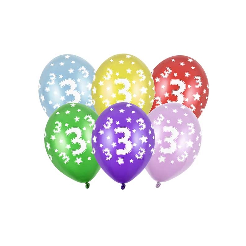 8 ballons gonflables 23 cm joyeux anniversaire 18 ans métal - Vaisselle  jetable discount