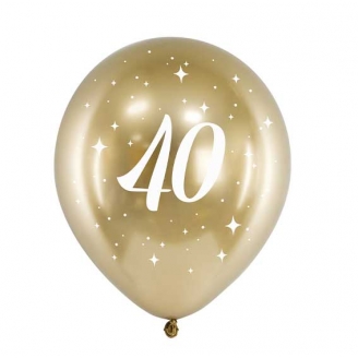 6 Ballons Anniversaire 40 ans pour fièrement faire partie des quadras.