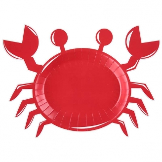 10 assiettes crabe