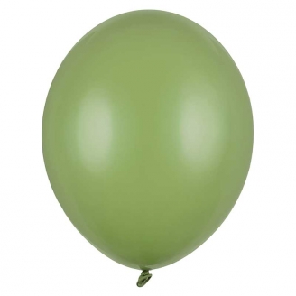 100 Ballons de baudruche vert Sauge 27 cm