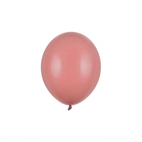 100 petits ballons vieux rose 12 cm