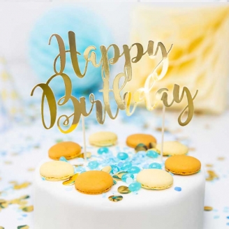 Décoration pour gâteau Happy Birthday
