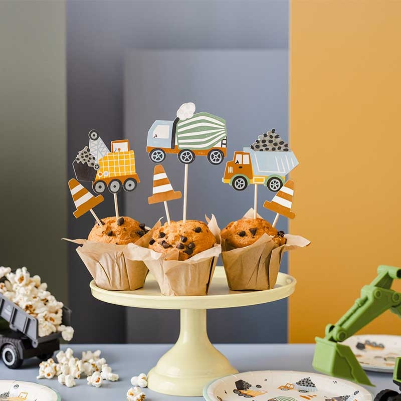 PartyDeco Décorations Cupcakes Colombes Blanc-Doré – Idéal Pour Communion, Baptême, Confirmation, Mariage Religieux