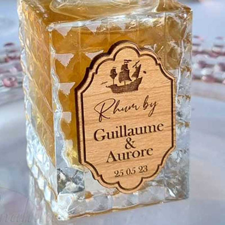 10 Etiquettes en bois pour bouteille 10 Etiquettes en bois pour bouteille