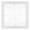 20 Serviettes communion Argenté