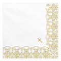 20 Serviettes communion Or