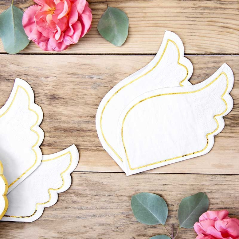 20 Serviettes en Forme d'Ailes 20 Serviettes en Forme d'Ailes