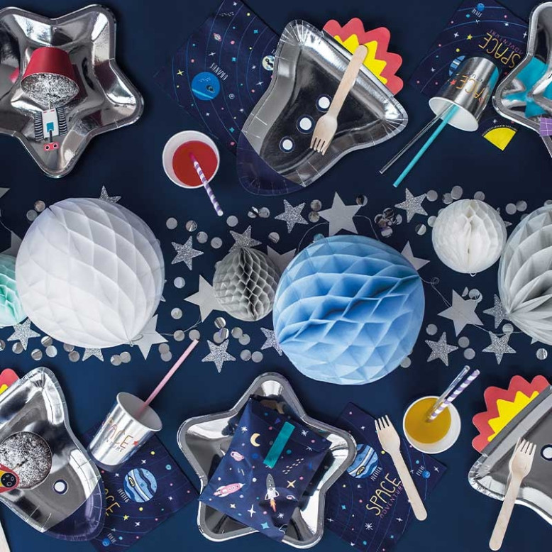 Guirlande d'étoiles Argent