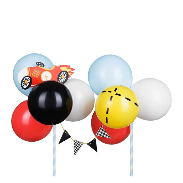 Topper Gâteau Ballon Voiture