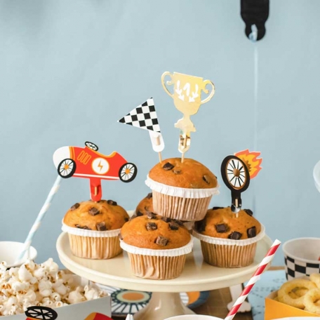 Décorations Muffins - Racing