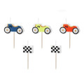 Bougies d'anniversaire voitures de course