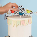 Bougies d'anniversaire voitures de course