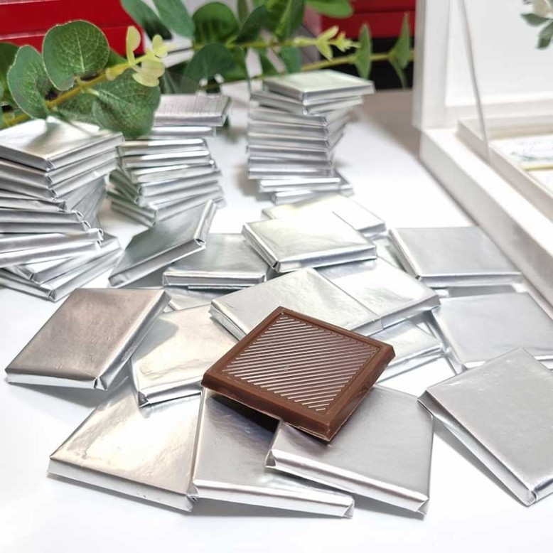 Carré de chocolat napolitain Argent 3Kg Carré de chocolat napolitain Argent 3Kg