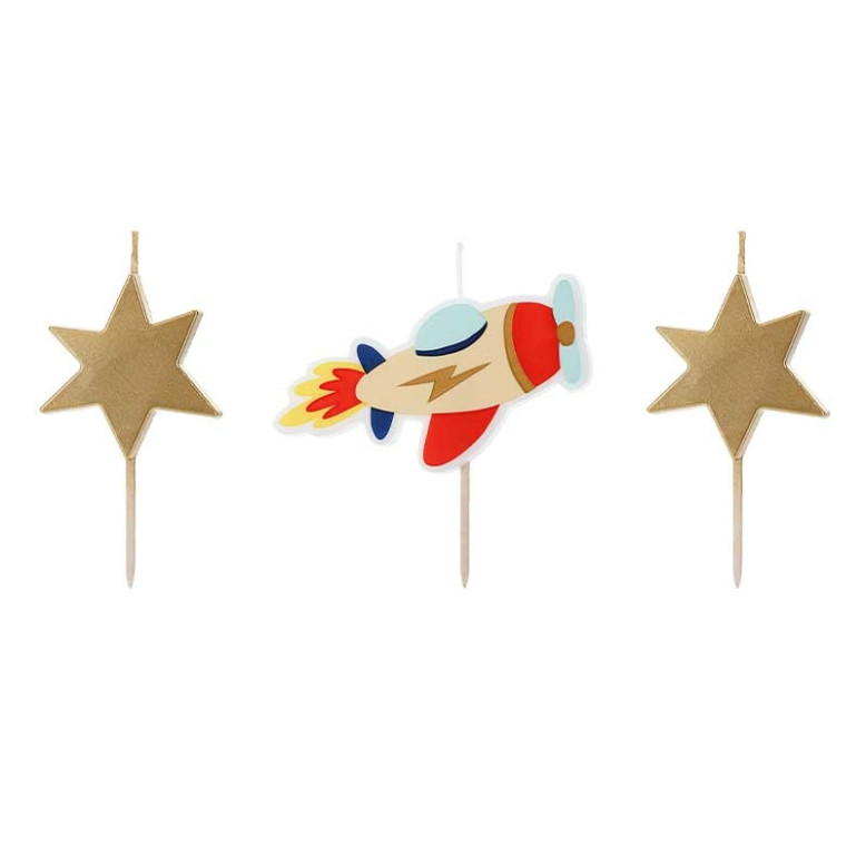 Bougies d'anniversaire avion