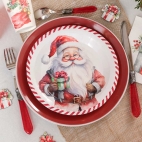 10 Assiettes jetables Père Noël pour réveillon