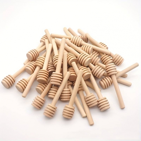 10 bâtons cuillère bambou pour Miel