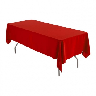 Nappe rectangle rouge Tissu 180 x 300 cm