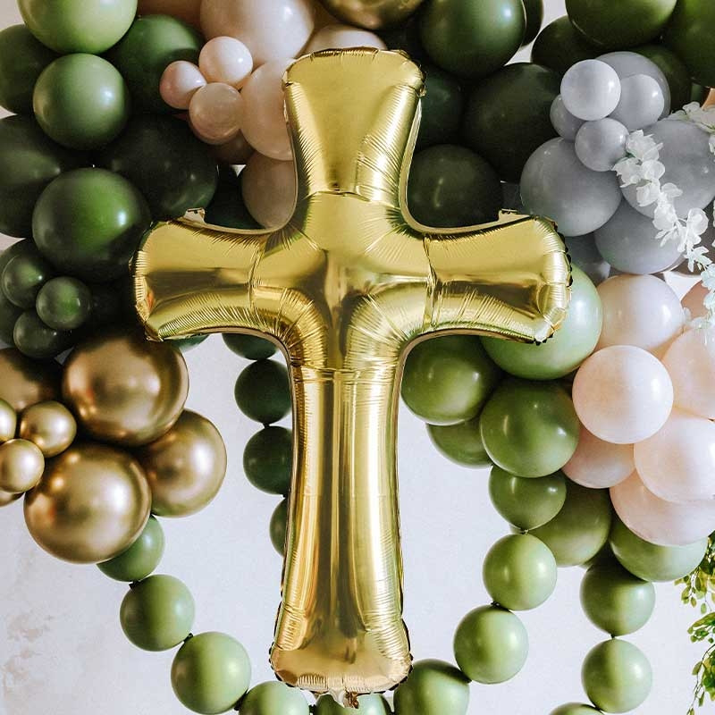 Ballons Aluminium XXL – Lettres, Chiffres Et Caractères – 80 Cm – Doré – Décoration Festive – Réutilisables