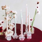 10 bougies chandeliers mariage Nude