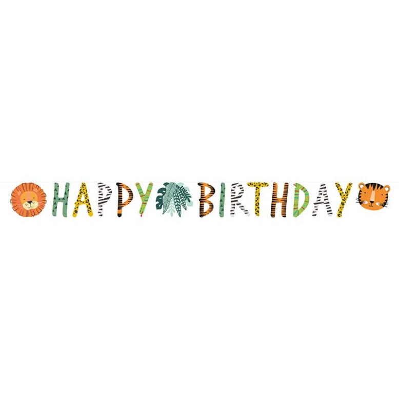Guirlande happy Birthday Savane Guirlande happy Birthday Savane