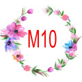 10 Stickers carrés transparents personnalisables