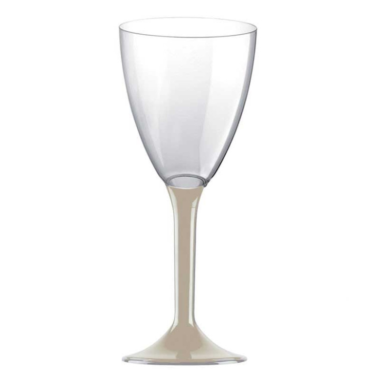 20 verres à Vin plastique taupe 20 verres à Vin plastique taupe