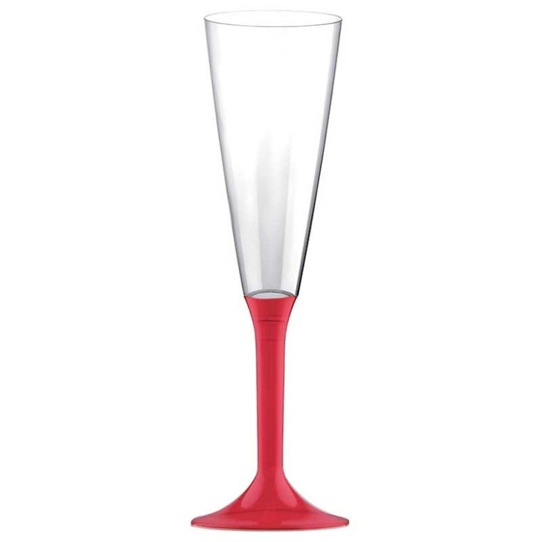 20 Flûtes à Champagne plastique Corail 16cl 20 Flûtes à Champagne plastique Corail 16cl
