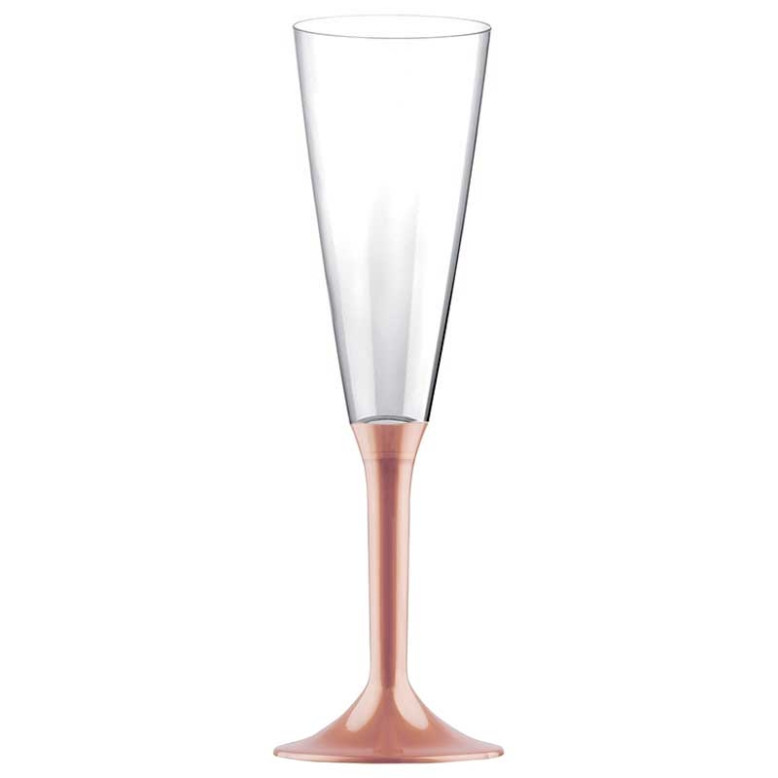 20 Flûtes à Champagne plastique rose gold (mat) 16cl 20 Flûtes à Champagne plastique rose gold (mat) 16cl