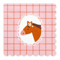 Serviettes Anniversaire Cheval